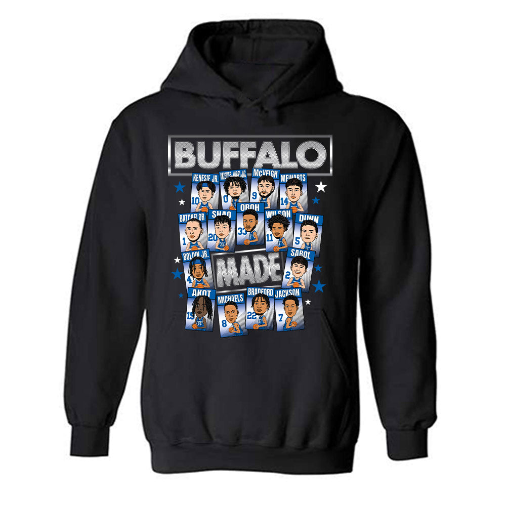 Buffalo - NCAA Men's Basketball : - Team Caricature Hooded Sweatshirt-0