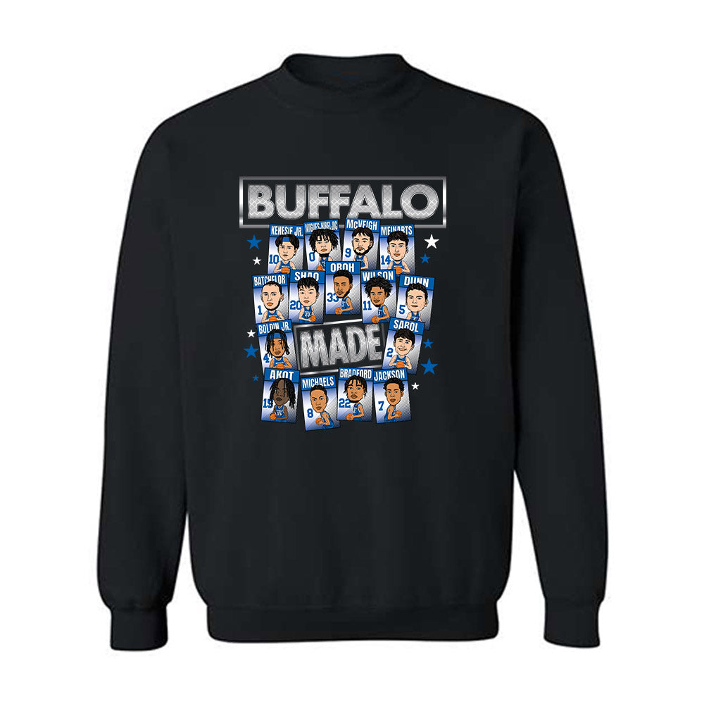 Buffalo - NCAA Men's Basketball : - Team Caricature Crewneck Sweatshirt-0