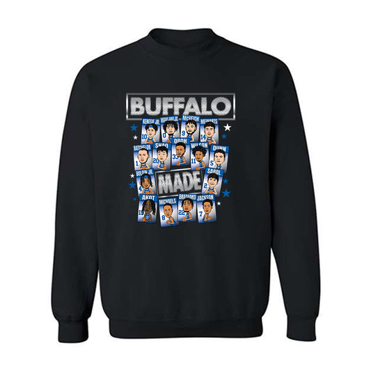 Buffalo - NCAA Men's Basketball : - Team Caricature Crewneck Sweatshirt-0