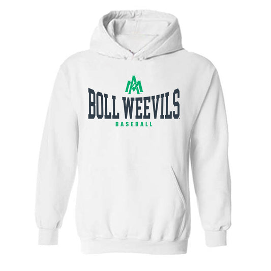 UAM - NCAA Baseball : John White - Classic Shersey Hooded Sweatshirt-0