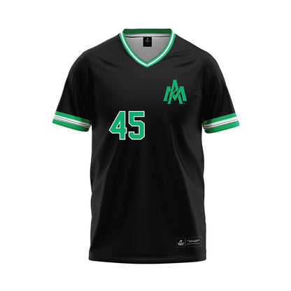 UAM - NCAA Baseball : Kaden Flater - Black Baseball Jersey-0