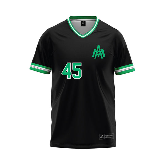 UAM - NCAA Baseball : Kaden Flater - Black Baseball Jersey-0