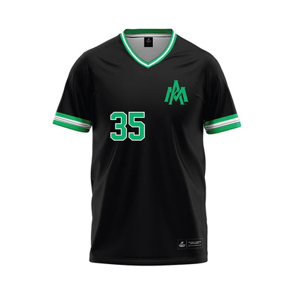 UAM - NCAA Baseball : Ian McCracken - Black Baseball Jersey-0