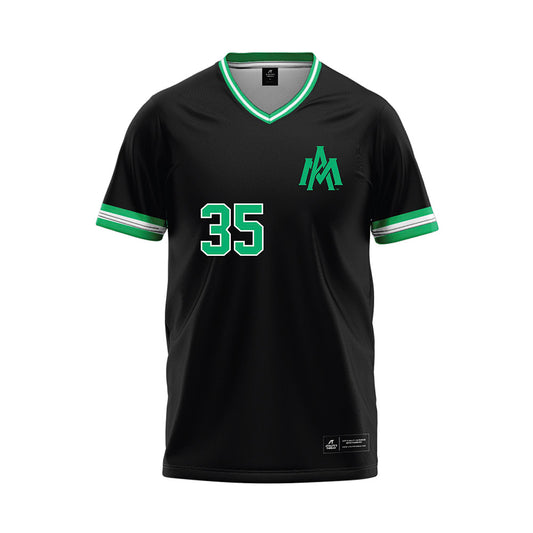 UAM - NCAA Baseball : Ian McCracken - Black Baseball Jersey-0