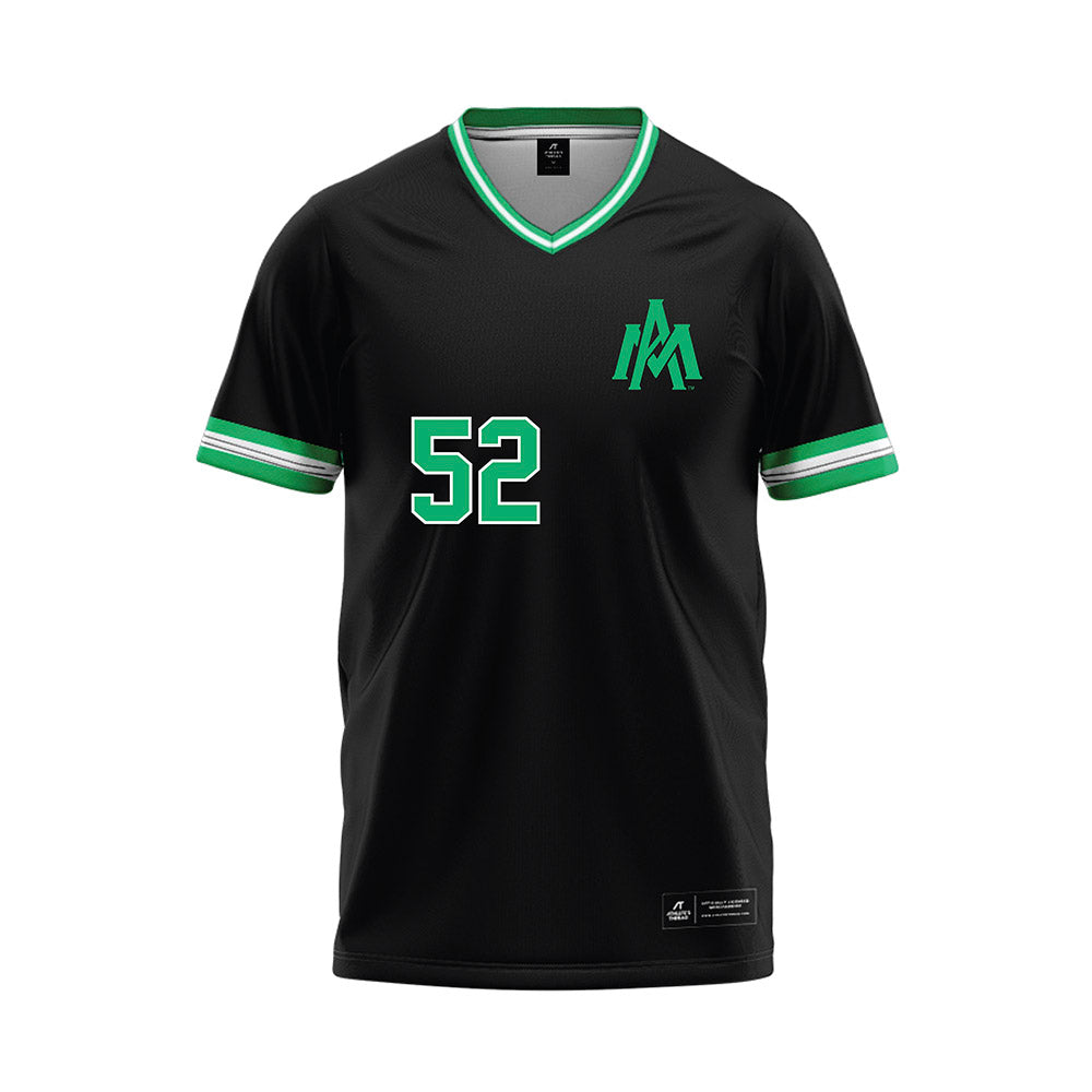 UAM - NCAA Baseball : Caden Carney - Black Baseball Jersey-0