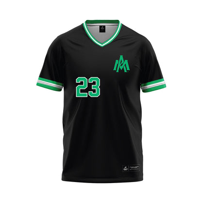 UAM - NCAA Baseball : AJ Keely - Black Baseball Jersey-0