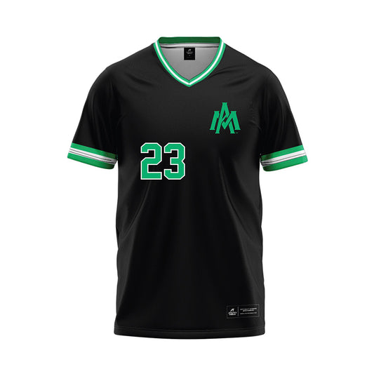 UAM - NCAA Baseball : AJ Keely - Black Baseball Jersey-0