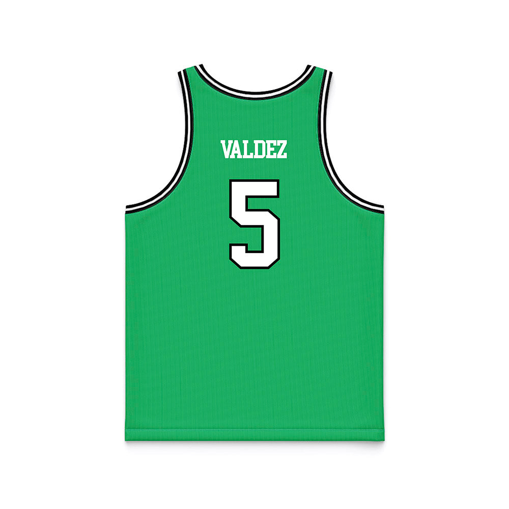 UAM - NCAA Men's Basketball : Gianssen Valdez - Green Basketball Jersey-1