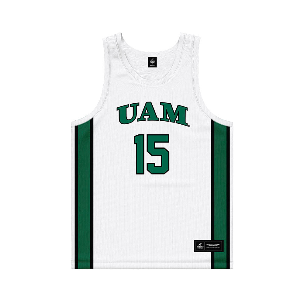 UAM - NCAA Women's Basketball : Alindsey Long - White Basketball Jersey-0