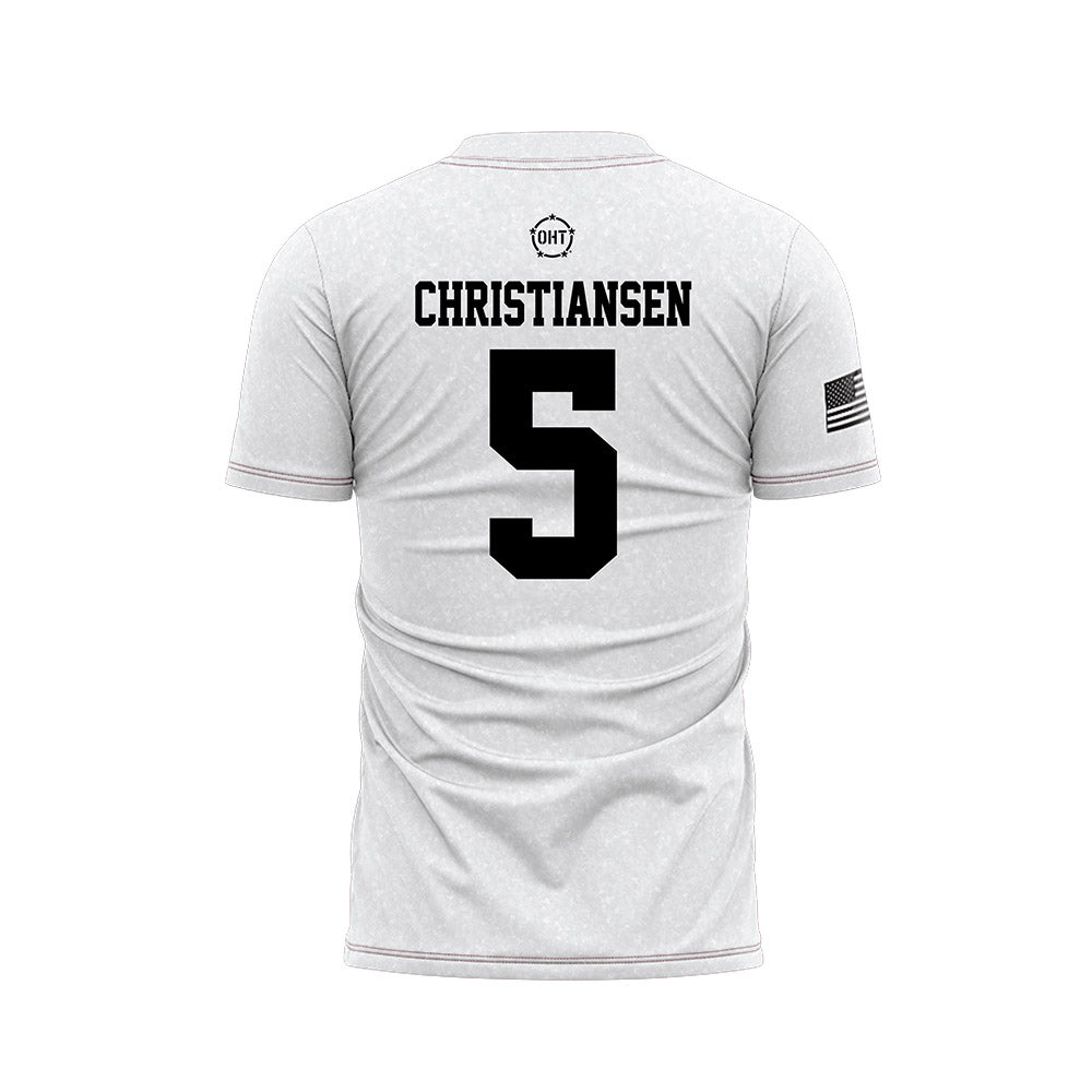 Alabama - NCAA Baseball : Sam Christiansen - Operation Hat Trick Soccer Jersey-1