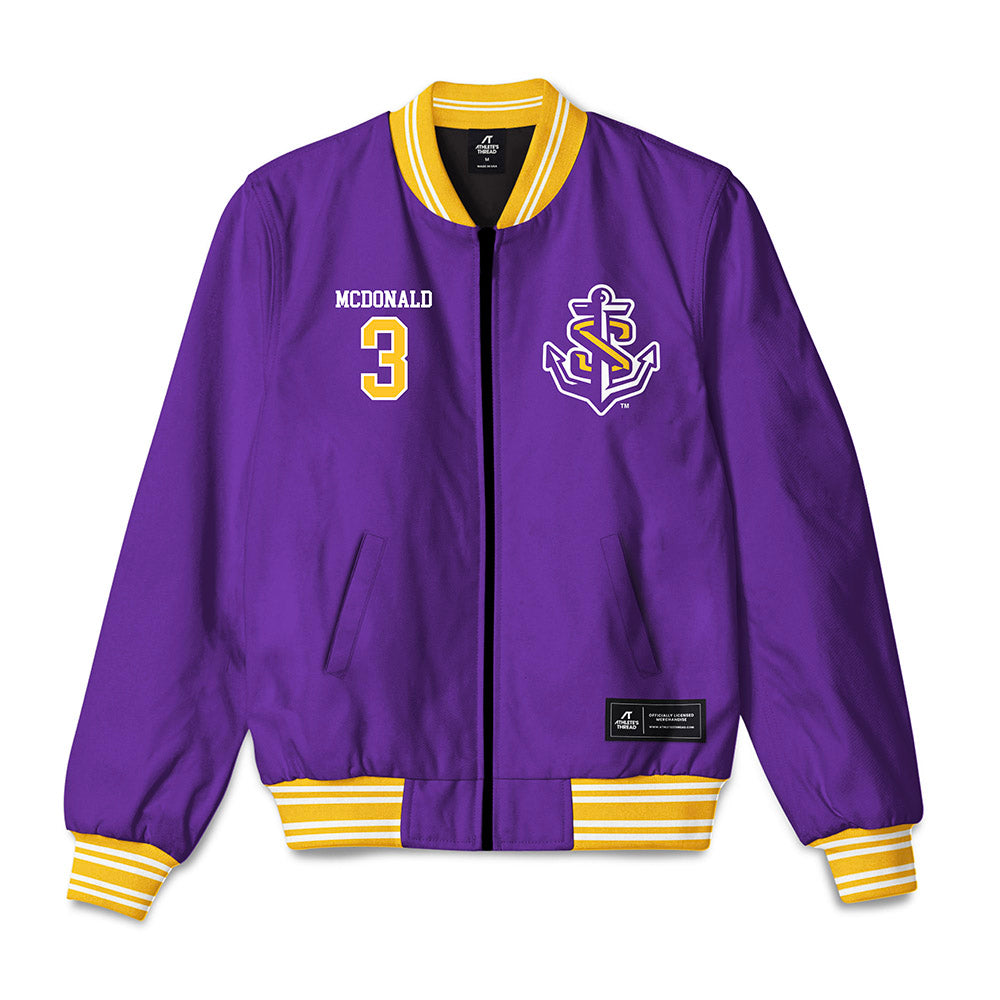 LSUS - NCAA Men's Basketball : Emareyon Mcdonald - Bomber Jacket-0