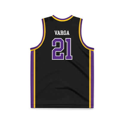 LSUS - NCAA Men's Basketball : Boldizsar Varga - Black Basketball Jersey-1