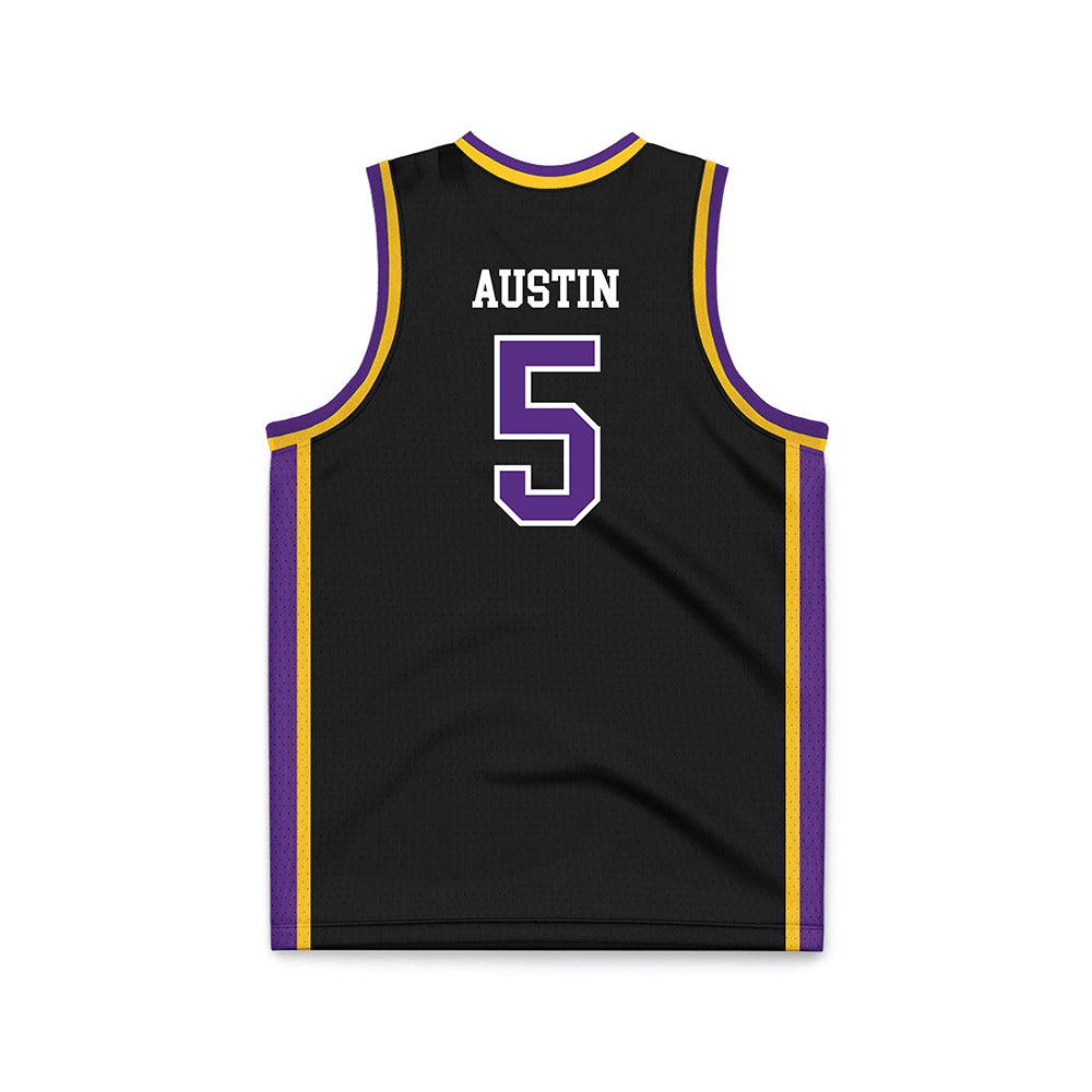 LSUS - NCAA Men's Basketball : DeVonte Austin - Black Basketball Jersey-1