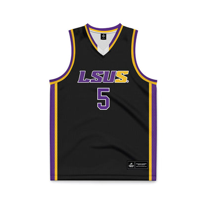 LSUS - NCAA Men's Basketball : DeVonte Austin - Black Basketball Jersey-0