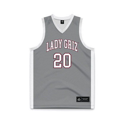 Montana - NCAA Women's Basketball : Rae Ehrman - Grey Basketball Jersey-0