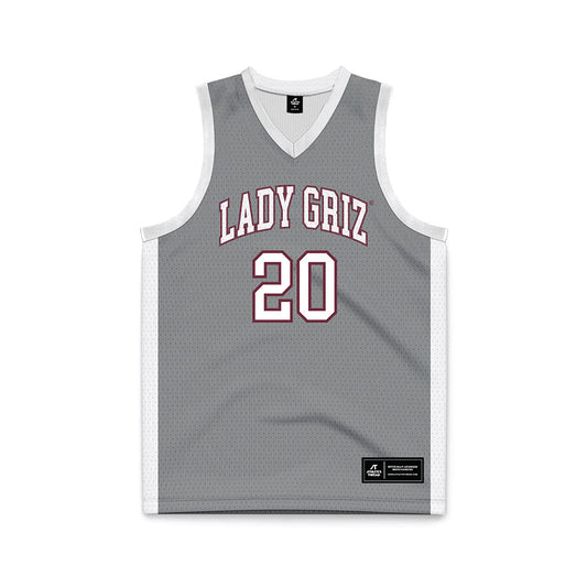Montana - NCAA Women's Basketball : Rae Ehrman - Grey Basketball Jersey-0