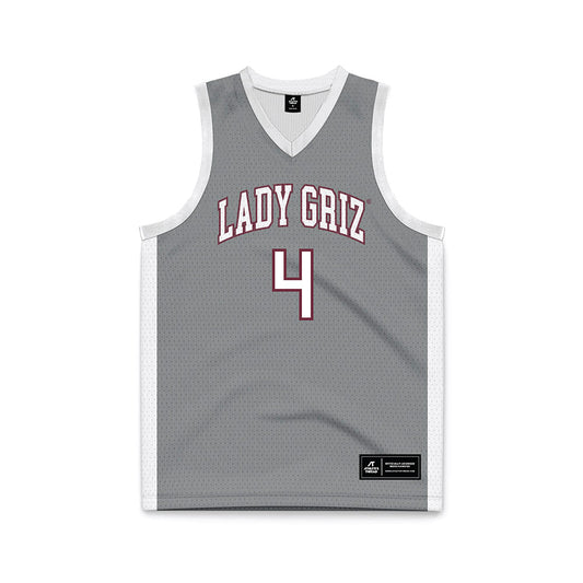 Montana - NCAA Women's Basketball : Kamryn Reinker - Grey Basketball Jersey-0