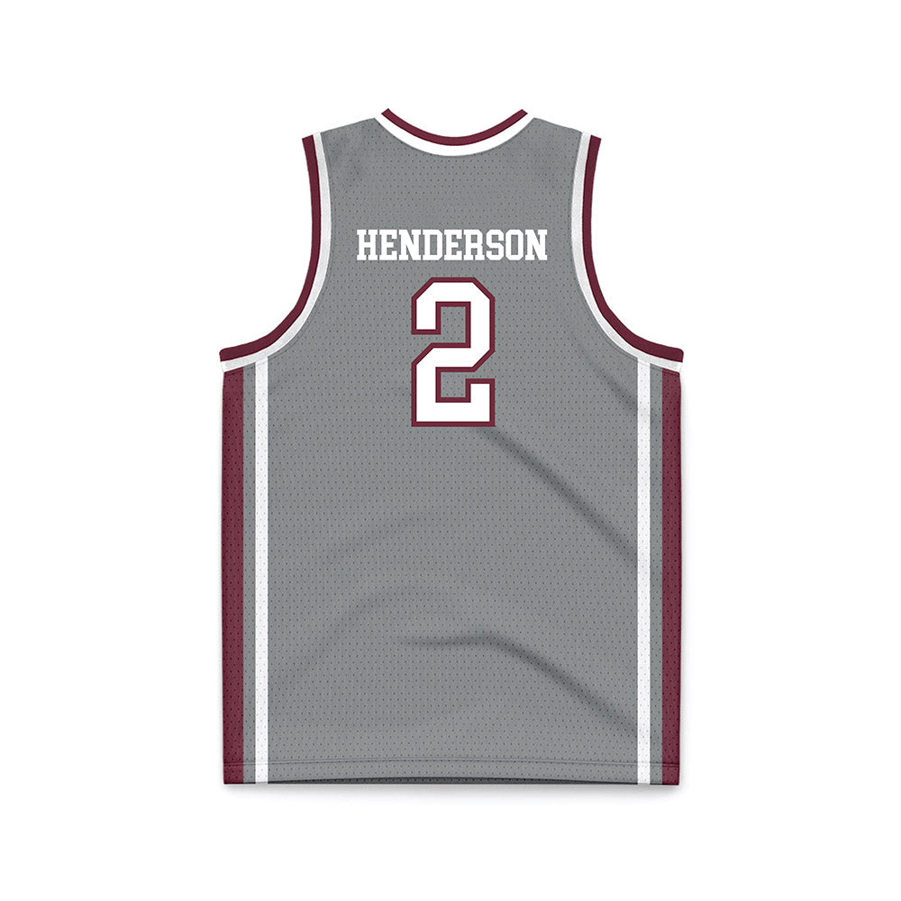 Montana - NCAA Men's Basketball : Chaseh Henderson - Grey Basketball Jersey-1