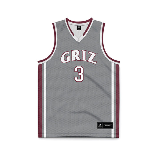 Montana - NCAA Men's Basketball : Brooklyn Hicks - Grey Basketball Jersey-0
