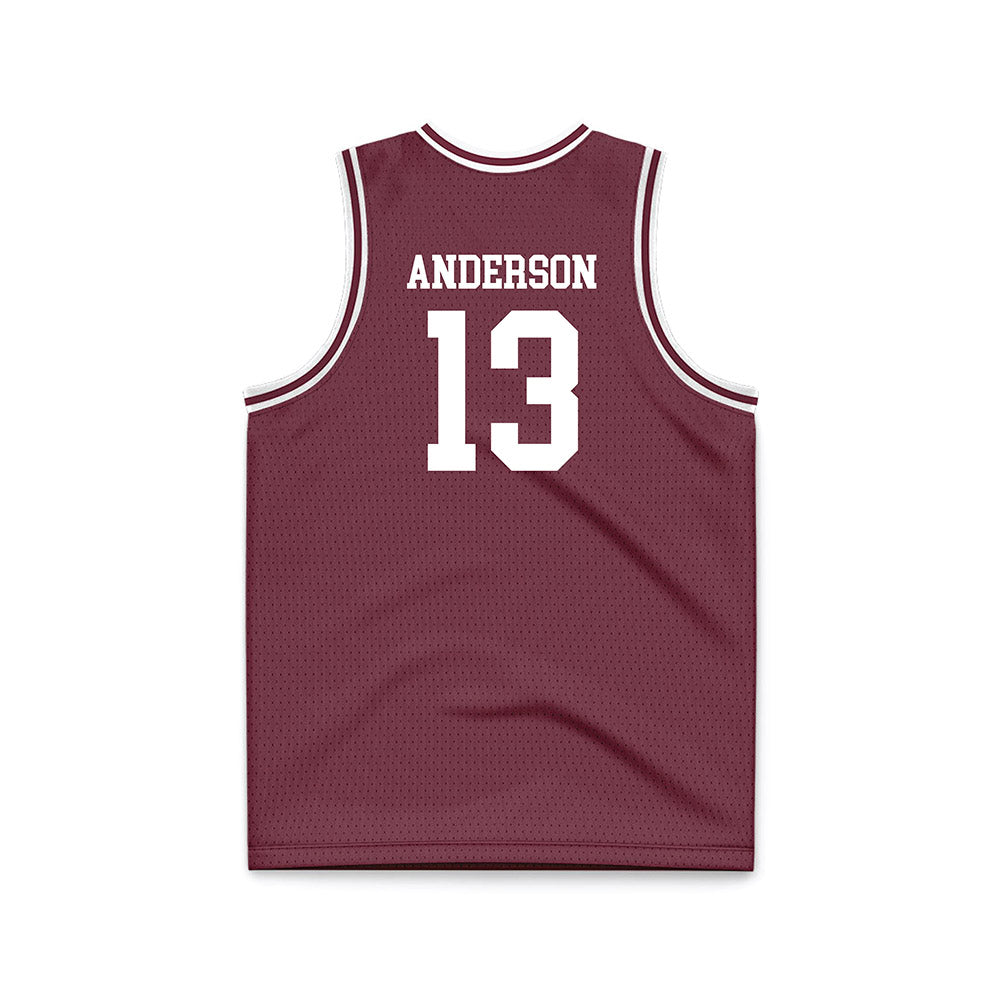 Montana - NCAA Men's Basketball : Courtney Anderson - Maroon Basketball Jersey-1