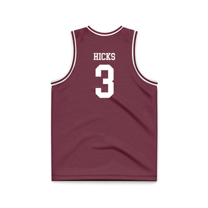 Montana - NCAA Men's Basketball : Brooklyn Hicks - Maroon Basketball Jersey-1