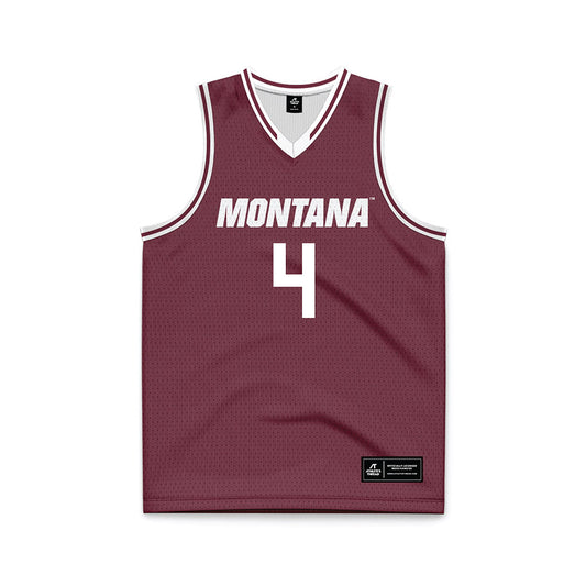 Montana - NCAA Men's Basketball : Tyler Thompson - Maroon Basketball Jersey-0