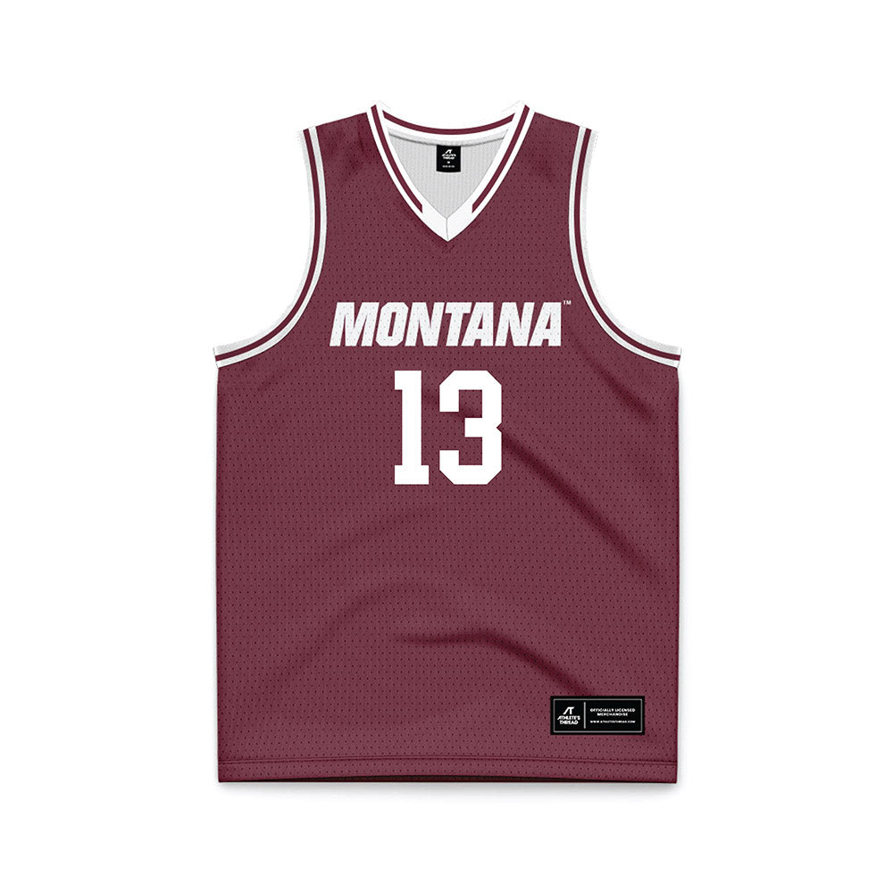 Montana - NCAA Men's Basketball : Courtney Anderson - Maroon Basketball Jersey-0