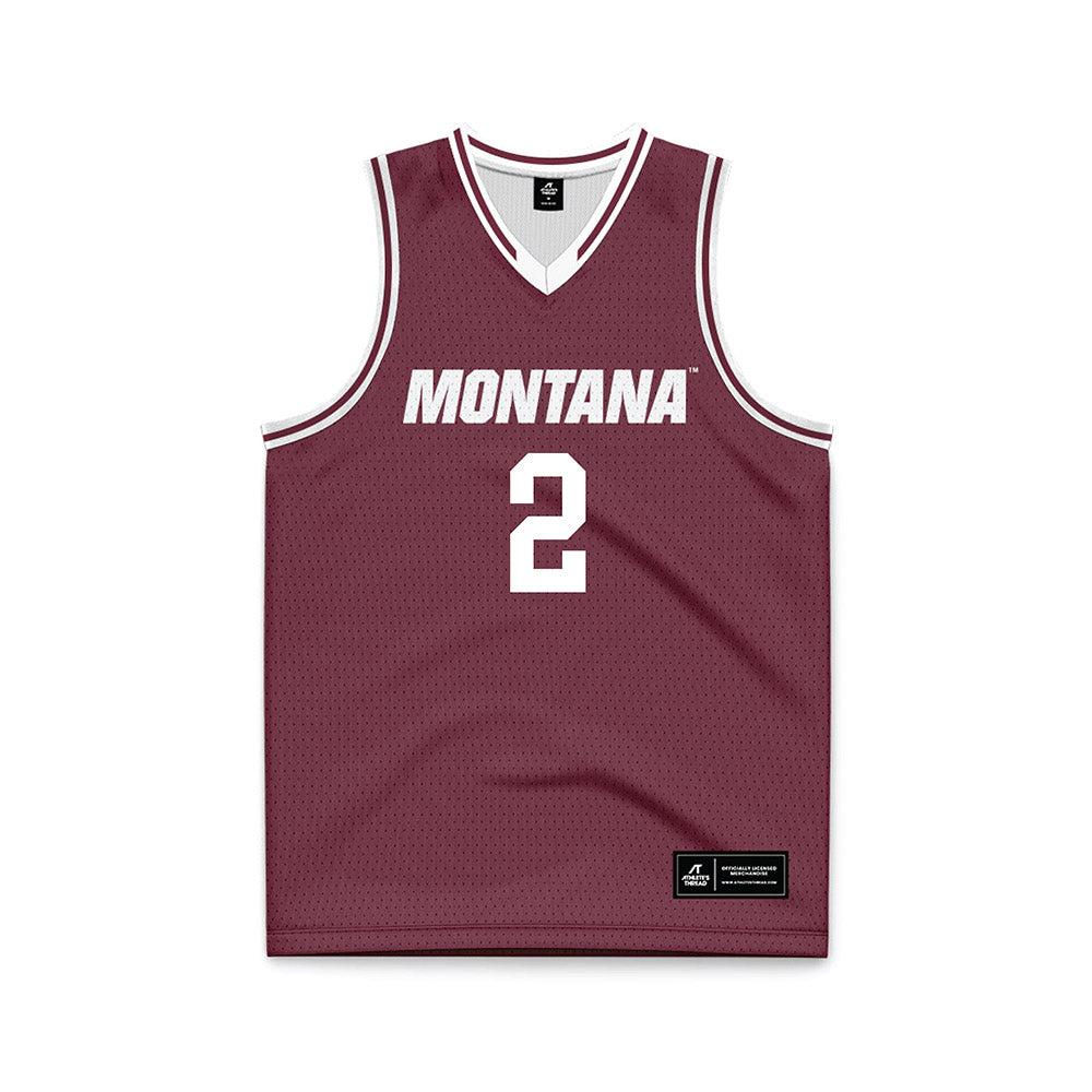 Montana - NCAA Men's Basketball : Chaseh Henderson - Maroon Basketball Jersey-0