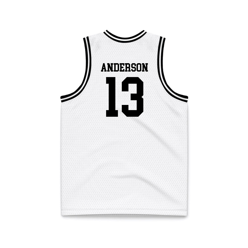 Montana - NCAA Men's Basketball : Courtney Anderson - White Basketball Jersey-1