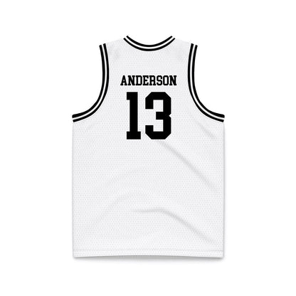 Montana - NCAA Men's Basketball : Courtney Anderson - White Basketball Jersey-1