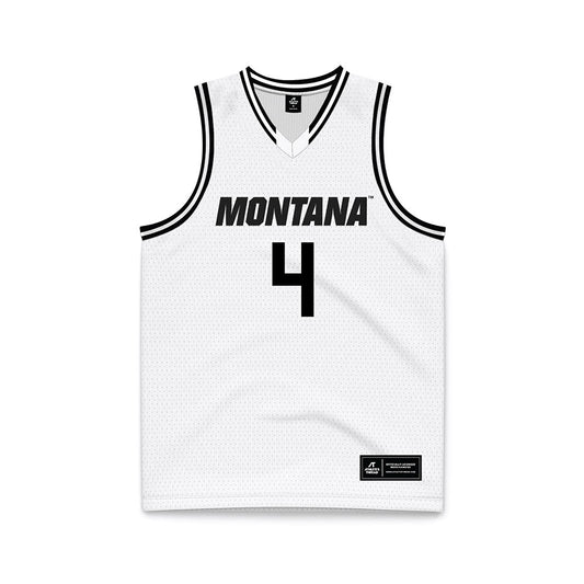 Montana - NCAA Men's Basketball : Tyler Thompson - White Basketball Jersey-0
