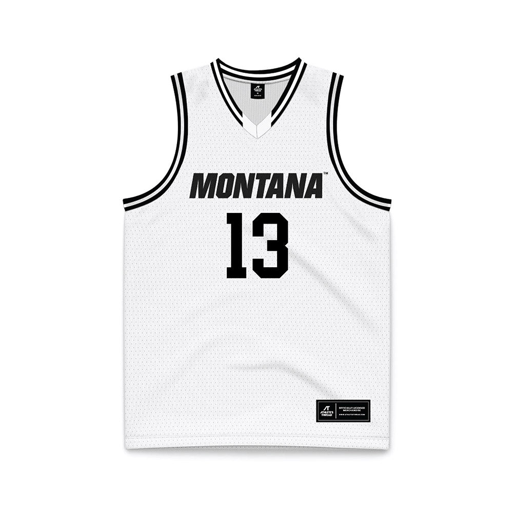 Montana - NCAA Men's Basketball : Courtney Anderson - White Basketball Jersey-0