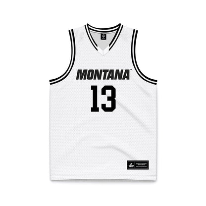 Montana - NCAA Men's Basketball : Courtney Anderson - White Basketball Jersey-0