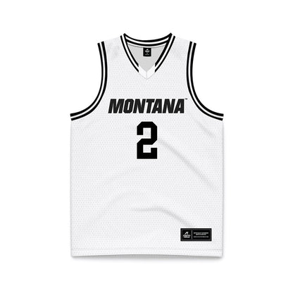 Montana - NCAA Men's Basketball : Chaseh Henderson - White Basketball Jersey-0