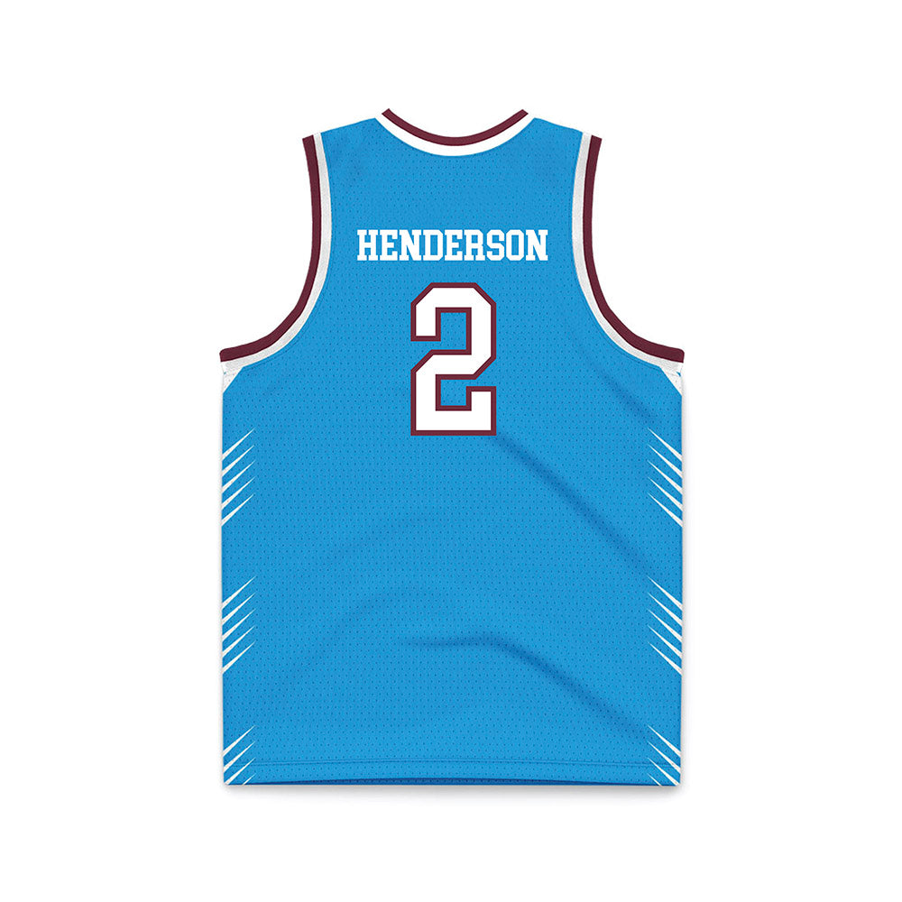 Montana - NCAA Men's Basketball : Chaseh Henderson - Blue Basketball Jersey-1