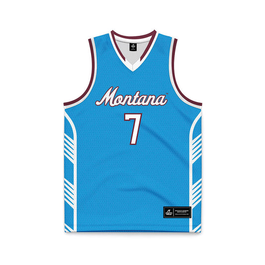 Montana - NCAA Men's Basketball : Kadyn Betts - Blue Basketball Jersey-0