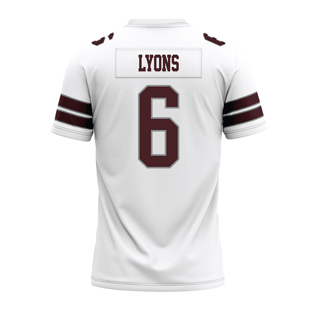 Montana - NCAA Football : Legend Lyons - White Premium Football Jersey-1