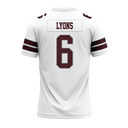 Montana - NCAA Football : Legend Lyons - White Premium Football Jersey-1