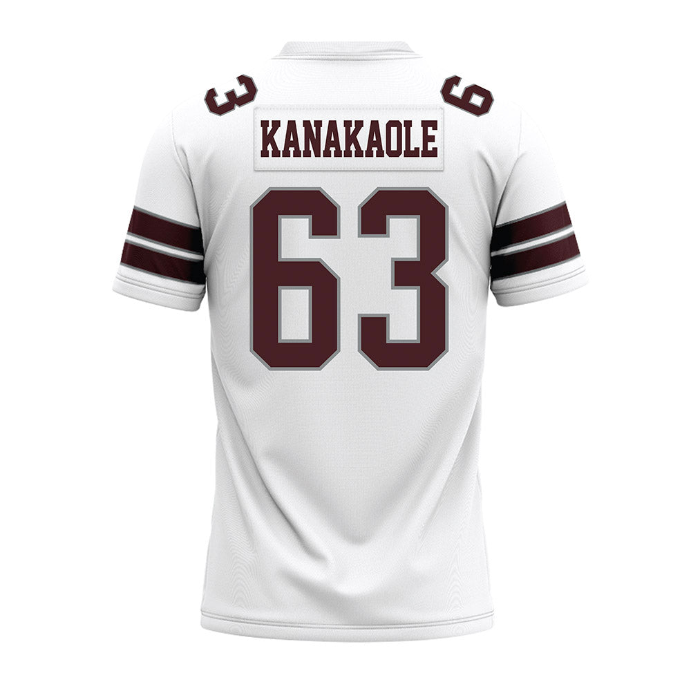 Montana - NCAA Football : Kaikoa Kanakaole - White Premium Football Jersey-1