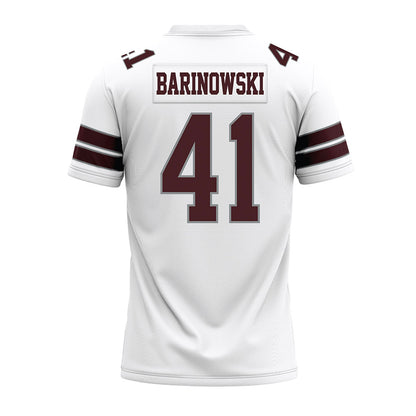 Montana - NCAA Football : Ryder Barinowski - White Premium Football Jersey-1