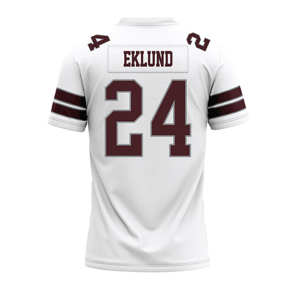 Montana - NCAA Football : Justin Eklund - White Premium Football Jersey-1