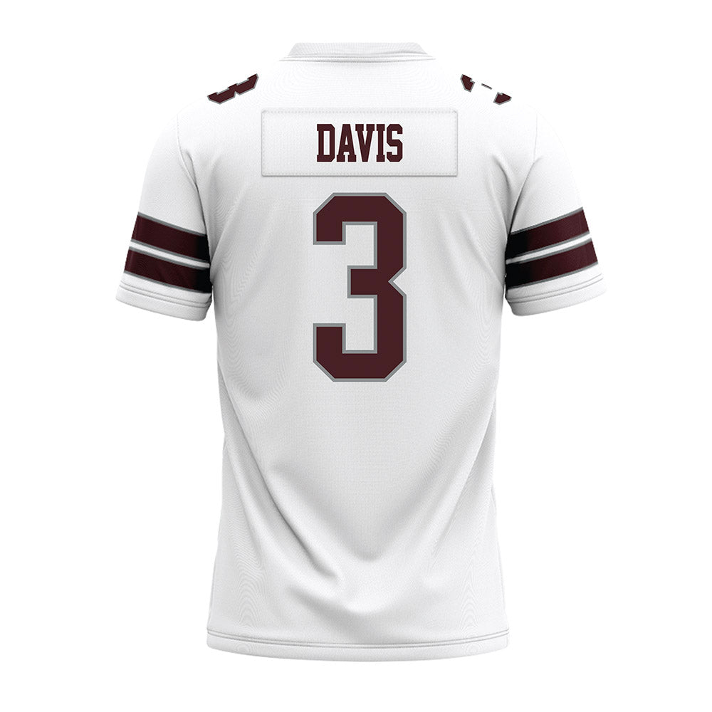 Montana - NCAA Football : Jeilani Davis - White Premium Football Jersey-1