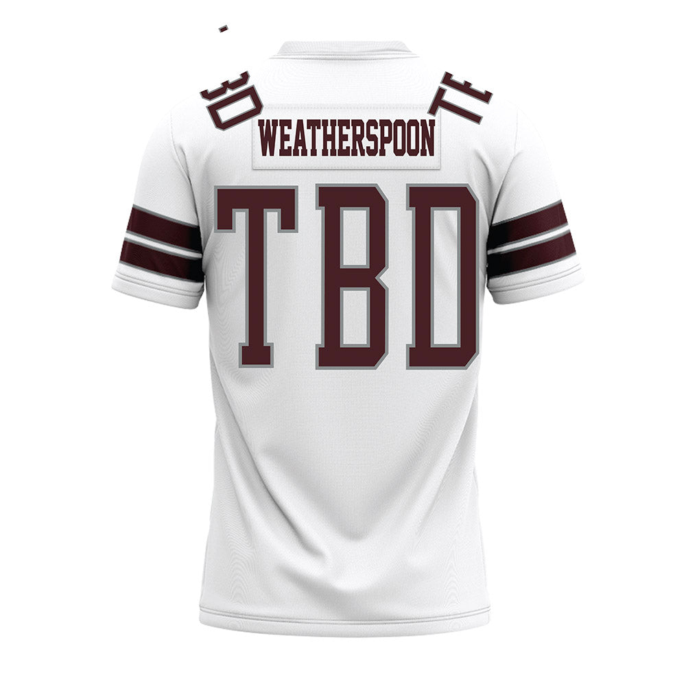 Montana - NCAA Football : Rodney Weatherspoon - White Premium Football Jersey-1