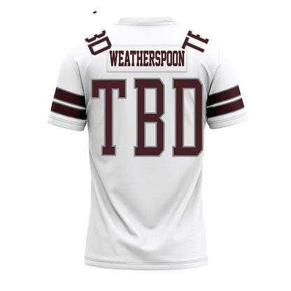 Montana - NCAA Football : Rodney Weatherspoon - White Premium Football Jersey-1