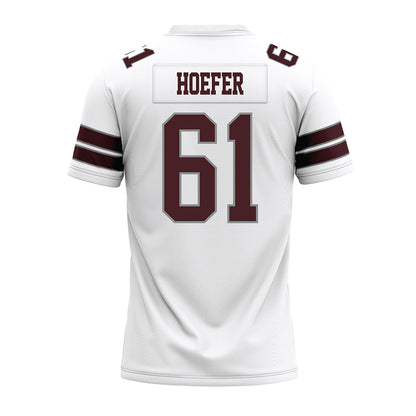Montana - NCAA Football : Lincoln Hoefer - White Premium Football Jersey-1