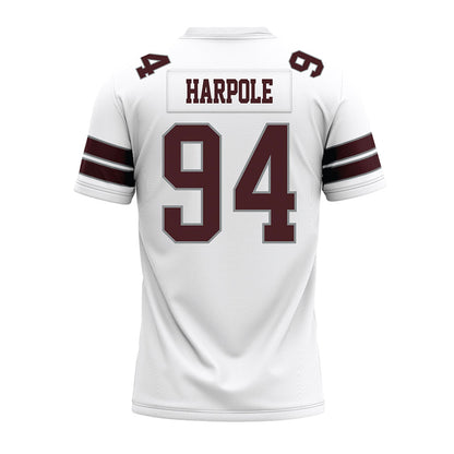 Montana - NCAA Football : Cole Harpole - White Premium Football Jersey-1