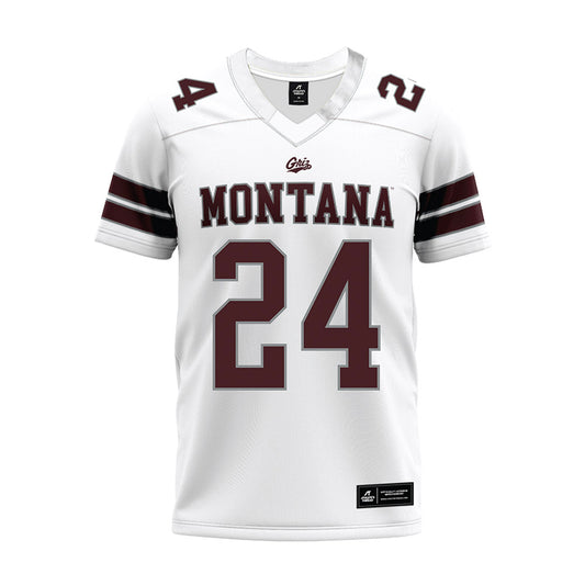 Montana - NCAA Football : Justin Eklund - White Premium Football Jersey-0