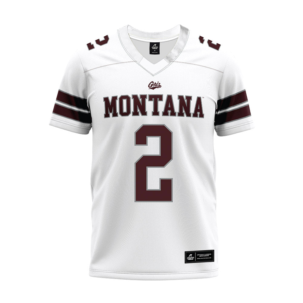 Montana - NCAA Football : Hunter Haines - White Premium Football Jersey-0