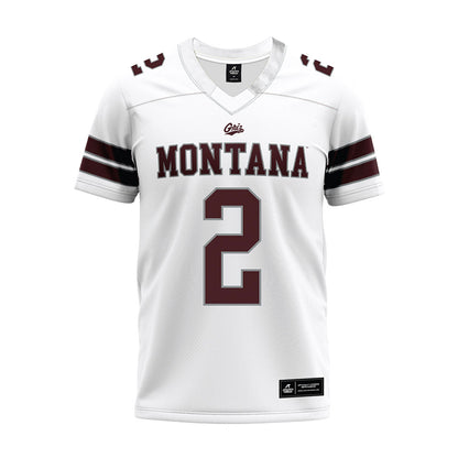 Montana - NCAA Football : Hunter Haines - White Premium Football Jersey-0