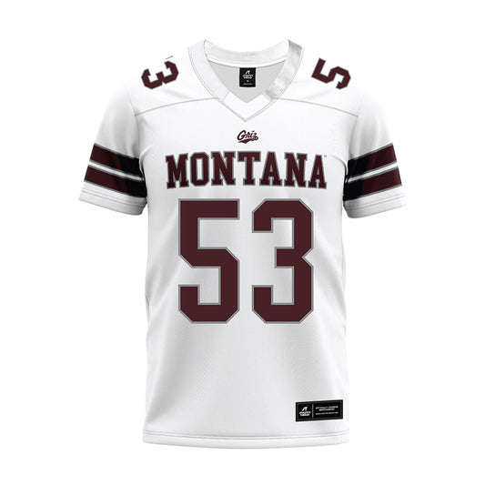 Montana - NCAA Football : Mac Olsen - White Premium Football Jersey-0